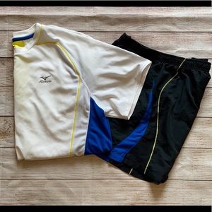 Mizuno Men’s Running/Exercise Shirt & Shorts!